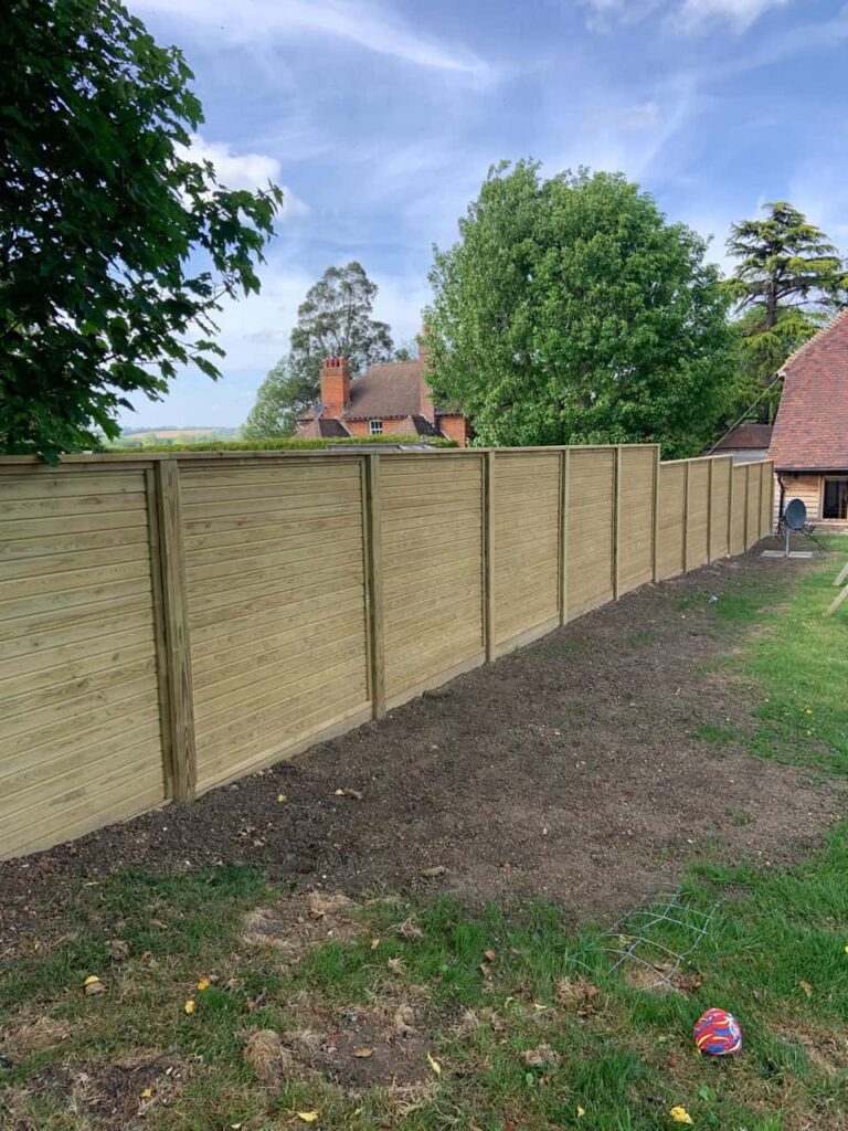 This is a photo of an acoustic fence installed by Fast Fix Fencing